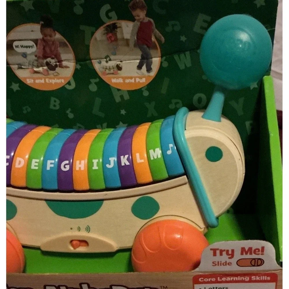 VTech LeapFrog Wooden AlphaPup, Pup-tastic Letter-Learning Fun, Tested And Works